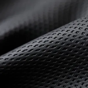 Tactical gloves main image showing durable perforated black PU leather material texture.