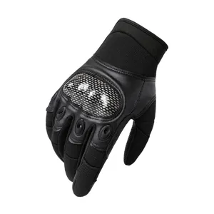 Tactical motorcycle gloves men hard knuckle anti-slip wear-resistant cycling protective gear