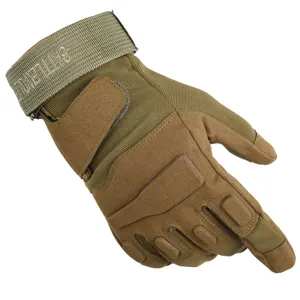Men tactical full finger gloves for outdoor sports cycling hiking combat training gear detail.