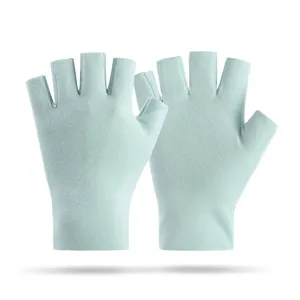 Thermal Fleece Fingerless Gloves Winter Warm High Elasticity Driving Cycling Cover