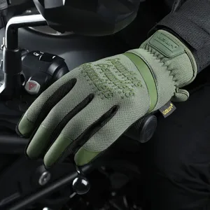 Full finger tactical gloves breathable mesh outdoor riding non slip wear resistant sports
