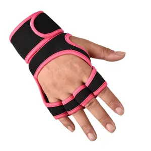 Breathable fitness wrist and palm support gloves for weightlifting, gym training and sports workouts.