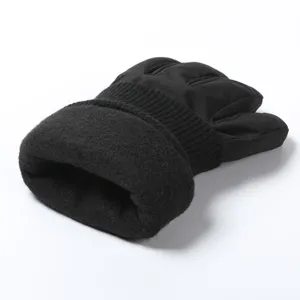 Winter warm ski fleece gloves, windproof anti-slip touchscreen outdoor cycling gear.