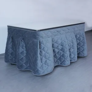 Thickened Plush Tablecloth Zippered Warm Table Cover Winter Dining Table Protector Minimalist Home Decor