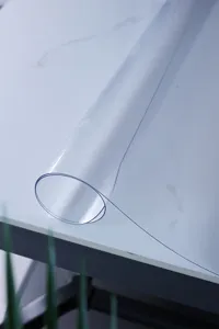 Transparent PVC table protector waterproof oil-proof thick desk cover detail view