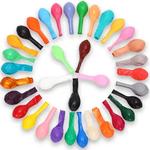 Colorful latex balloons set for party decoration, wedding, birthday and event styling.