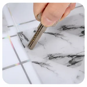 Waterproof oilproof tablecloth cover with marble pattern for winter home use decoration.