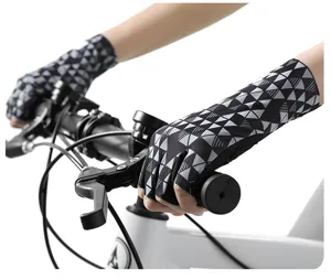 Cycling half finger gloves for spring summer outdoor sports non slip breathable shock absorbing gear