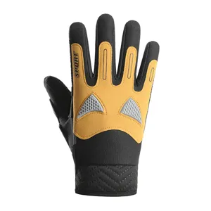 Men's full finger cycling gloves anti-slip touch screen outdoor sport wear-resistant motorcycle