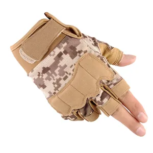 Tactical half-finger gloves for outdoor sports, fitness, cycling, and mountaineering. Non-slip.