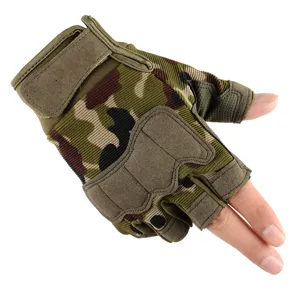 Tactical half-finger gloves for outdoor sports, cycling, climbing, and fitness training.