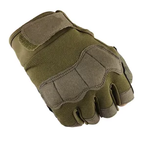 Durable tactical half finger gloves for outdoor sports climbing fitness cycling gear men