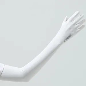 Manches longues en soie glacée anti-UV pour femmes, protection solaire extérieure.