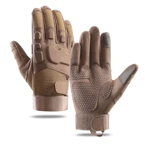 Tactical outdoor cycling gloves with anti-slip palm protection and touch screen fingertips.