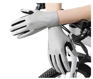 Summer cycling gloves for men and women, ice silk breathable thin touch screen outdoor sports.