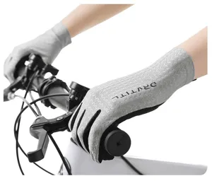 Summer cycling gloves ice silk breathable anti-slip touch screen sports gloves for outdoor riding.