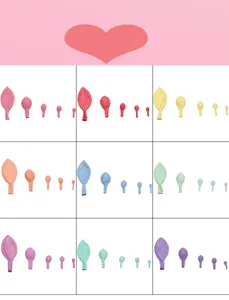 Macaron latex balloons set in assorted vibrant pastel colors and multiple sizes for party decor.