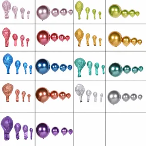 Feestdecoratie Latex Metallische Ballons Verschillende Maten Chroom Ballons Voor Verjaardag Bruiloft Feest Evenement Benodigdheden