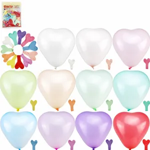 Heart Shaped Latex Balloons Macaron Love Balloon For Wedding Room Decoration Party Birthday Anniversary Celebration Supplies