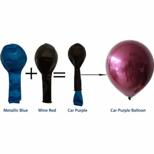 Double layer cherry red balloon set for romantic wedding room and party background decorations.