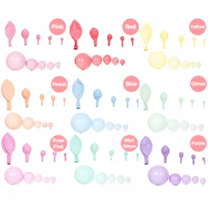 Macaron Latex Balloons Set Solid Color Round Balloons For Wedding Birthday Party Decoration Supplies