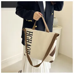 Sac cabas en toile grande capacite sac bandouliere decontracte sac a main elegant quotidien