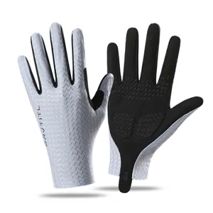 Men Women Summer Cycling Gloves Thin Breathable Ice Silk Touch Screen Anti-Slip Shock-Absorbing Sports Gloves
