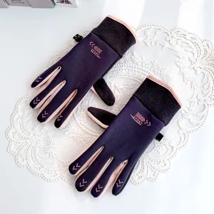 Winter Outdoor Cycling Gloves Windproof Waterproof Touchscreen Warm Fleece Lined Thermal Gloves For Men And Women