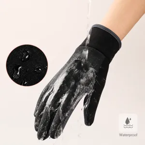 Winter waterproof windproof thermal gloves for men and women outdoor cycling sports warm.