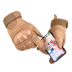 Guanti tattici a dita intere con guscio rigido per sport outdoor, escursionismo e moto.