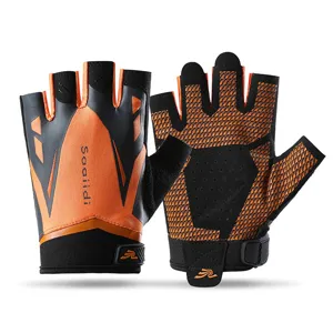 Gants de fitness demi-doigts pour hommes et femmes, respirants et antidérapants pour sport.