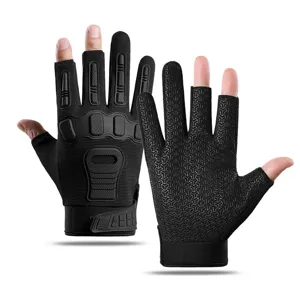 Tactical Half Finger Gloves Outdoor Sports Cycling Fitness Hard Armor Protection Anti Slip Men Tactical Gloves