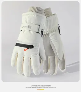 Winter ski gloves waterproof windproof thermal fleece lined outdoor sports gear for men women