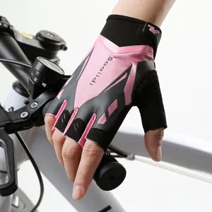 Gants de fitness et cyclisme sans doigts pour hommes et femmes, respirants et antidérapants.