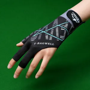 Gant de billard professionnel respirant antidérapant trois doigts accessoire de billard main