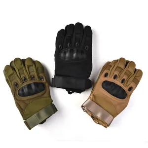 Men tactical gloves full finger hard knuckle outdoor cycling motorcycle climbing gloves