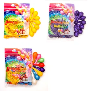 10-inch 1.2g pearlescent latex balloons in vibrant assorted colors for wedding party decoration.
