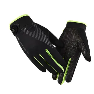 Unisex Vollfinger Fahrradhandschuhe Atmungsaktiv Touchscreen Outdoor Sport Eisseide Handschuhe