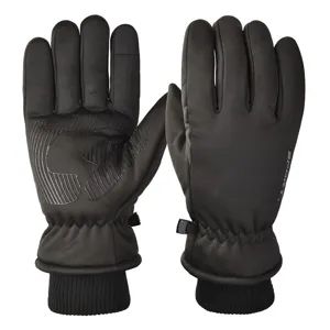 Men's Winter Waterproof Windproof Ski Gloves Thermal Fleece Lined Cold Weather Cycling Outdoor Sports Snow Gloves