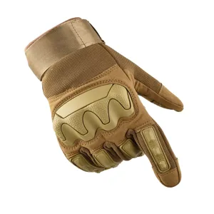 Tactical gloves full finger hard shell outdoor riding motorcycle wear-resistant combat gloves.