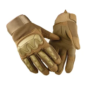 Men's Tactical Gloves Full Finger Hard Shell Outdoor Cycling Motorcycle Non-Slip Touch Screen Combat Climbing Wear-Resistant Gloves