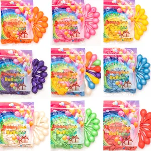 10 inch pearlescent latex balloons for wedding birthday party decoration supplies colorful.