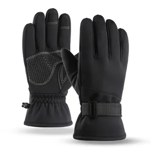 Winter Thermal Touchscreen Gloves Waterproof Windproof Thickened Fleece Lined Non-Slip Outdoor Sports Ski Gloves