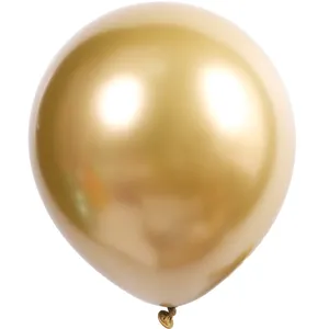 Globo de látex dorado metálico de 10 pulgadas, acabado perlado, perfecto para decoración.