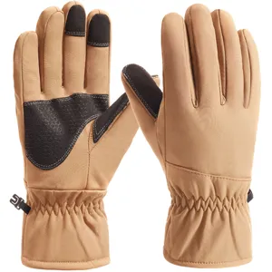 Winter thermal touch screen gloves, windproof outdoor cycling ski gloves for men.