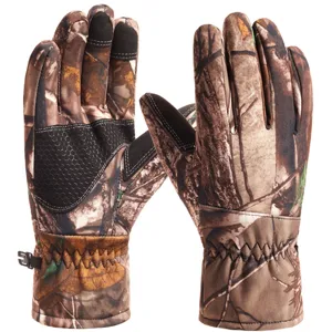 Winter thermal touchscreen gloves for outdoor cycling skiing windproof thick men gloves