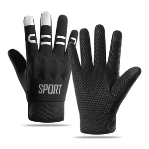Winter cycling gloves touch screen anti-slip outdoor sports motorcycle warm protective gear.