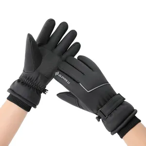 Windproof Waterproof Thermal Ski Gloves For Men Winter Outdoor Cycling Touch Screen Fleece Lined Thickened Warm Snow Gloves