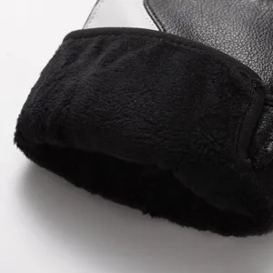 Heren winter leer handschoenen touchscreen warm motorfiets fietsen outdoor volvinger