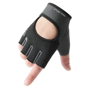 Breathable half finger gym gloves for women summer fitness training workout cycling